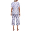 image:imageEkouaer Womens Pajamas Set Short Sleeve Top With Capri Pants Pjs Lounge amp Sleepwear Set SXXLWhitePinkBlue Butterfly