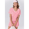 image:imageEkouaer Womens Pajamas Sets Soft 95 Cotton Pjs Short Sleeve Lounge Sets Casual Two Piece Pjs With PocketsPink Leopard