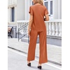 image:imageEkouaer Womens Satin Silky Pajama Set 2 Piece Short Sleeve Shirt with Long Pants Pjs Sets Soft PJ Loungewear SXXLCaramel