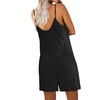 image:imageEkouaer Womens Summer Casual Sleeveless Romper Adjustable Spaghetti Strap Shorts Jumpsuits with Pockets 2025 ClothesBlack