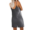 image:imageEkouaer Womens Summer Casual Sleeveless Romper Adjustable Spaghetti Strap Shorts Jumpsuits with Pockets 2025 ClothesGrey