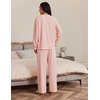 image:imageEkouaer Womens Tracksuits 2 Piece Long Sleeve Outfits Micro Fleece Sweatsuit Sets Wide Leg SweatpantsLight Pink