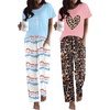 Leopard Pink/Ombre Blue