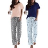 Pink Grey Star/Navy Blue Star