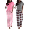 Pink Plaid/Light Grey Plaid