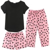 Black and Pink Hearts