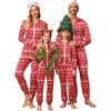 Family Red Reindeer Print