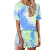 Tie Dye Blue Green