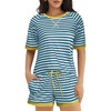 Blue White Stripe