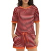 Grey Red Stripe