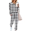 Plaid Black White