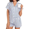Blue White Stripe