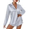 Striped Grey Blue