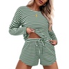 Stripes-white-green