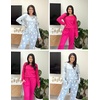 image:imageEkouaer 2 Pack Womens Pajama Sets Long Sleeve Pjs Lounge Set Soft Comfy Sleepwear Winter LoungewearArose RedGray Star