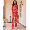 image:imageEkouaer 2 Pack Womens Pajama Sets Long Sleeve Pjs Lounge Set Soft Comfy Sleepwear Winter LoungewearChristmas RedXmas Green