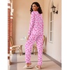 image:imageEkouaer 2 Pack Womens Pajama Sets Long Sleeve Pjs Lounge Set Soft Comfy Sleepwear Winter LoungewearPink BowLight Blue