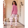 image:imageEkouaer 2 Pack Womens Pajama Sets Long Sleeve Pjs Lounge Set Soft Comfy Sleepwear Winter LoungewearTie Dye PinkLight Gray