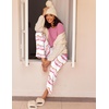 image:imageEkouaer 2 Pack Womens Pajama Sets Long Sleeve Pjs Lounge Set Soft Comfy Sleepwear Winter LoungewearTie Dye PinkLight Gray