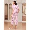 image:imageEkouaer 2 Pack Womens Pajamas Set Short Sleeve Sleepwear Capri Pants Pjs Soft Loungewear with PocketsButterfly  Gray Stripe