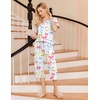 image:imageEkouaer 2 Pack Womens Pajamas Set Short Sleeve Sleepwear Capri Pants Pjs Soft Loungewear with PocketsCherryColorful Bow