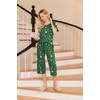 image:imageEkouaer 2 Pack Womens Pajamas Set Short Sleeve Sleepwear Capri Pants Pjs Soft Loungewear with PocketsChristmas Red SnowmanGreen Santa Claus