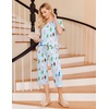 image:imageEkouaer 2 Pack Womens Pajamas Set Short Sleeve Sleepwear Capri Pants Pjs Soft Loungewear with PocketsPink BowWoman and Puppy
