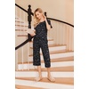 image:imageEkouaer 2 Pack Womens Pajamas Set Short Sleeve Sleepwear Capri Pants Pjs Soft Loungewear with PocketsRedBlack Star