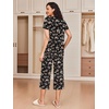 image:imageEkouaer 2 Pack Womens Pajamas Set Short Sleeve Sleepwear Capri Pants Pjs Soft Loungewear with PocketsWine Red  Floral