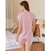 image:imageEkouaer Cotton Pajamas for Women Set 2 Piece Cap Sleeve Pjs Shorts Set Lounge Sets Sleepwear SXXLPolka Dots