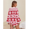 image:imageEkouaer Knit Pajamas Set for Women Lounge Wear Sets Long Sleeve Sweatsuit Matching 2 Piece Outfits Casual Sweater Sets SXXLChristmas White