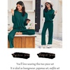 image:imageEkouaer Lounge Sets for Women Long Sleeve Pajamas 2026 Loungewear Soft Comfy Pjs Two Piece Travel Outfits SetGreen