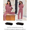 image:imageEkouaer Lounge Sets for Women Long Sleeve Pajamas 2026 Loungewear Soft Comfy Pjs Two Piece Travel Outfits SetOld Rose