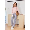 image:imageEkouaer Pajamas For Women Comfy Long Sleeve Jogger Set Lounge Pjs Set With PocketsPink Polka Dots