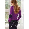 image:imageEkouaer Pajamas For Women Comfy Long Sleeve Jogger Set Lounge Pjs Set With PocketsPurple Polka Dots