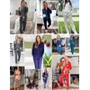 image:imageEkouaer Pajamas Set Long Sleeve Sleepwear Womens Button Down Nightwear Soft Pj Loungewear with PocketsArmy Green