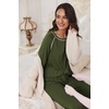 image:imageEkouaer Pajamas Set for Women Soft Comfy Pjs Sets Long Sleeve Sleepwear Loungewear SXXLArmy Green