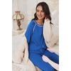 image:imageEkouaer Pajamas Set for Women Soft Comfy Pjs Sets Long Sleeve Sleepwear Loungewear SXXLBlue