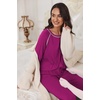 image:imageEkouaer Pajamas Set for Women Soft Comfy Pjs Sets Long Sleeve Sleepwear Loungewear SXXLCherry Red