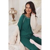 image:imageEkouaer Pajamas Set for Women Soft Comfy Pjs Sets Long Sleeve Sleepwear Loungewear SXXLDark Green
