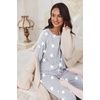 image:imageEkouaer Pajamas Set for Women Soft Comfy Pjs Sets Long Sleeve Sleepwear Loungewear SXXLGray Pink Star
