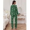 image:imageEkouaer Pajamas Set for Women Soft Comfy Pjs Sets Long Sleeve Sleepwear Loungewear SXXLGreen Santa