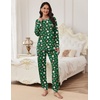 image:imageEkouaer Pajamas Set for Women Soft Comfy Pjs Sets Long Sleeve Sleepwear Loungewear SXXLGreen Santa