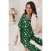 image:imageEkouaer Pajamas Set for Women Soft Comfy Pjs Sets Long Sleeve Sleepwear Loungewear SXXLGreen Santa