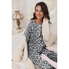 image:imageEkouaer Pajamas Set for Women Soft Comfy Pjs Sets Long Sleeve Sleepwear Loungewear SXXLGrey Leopard