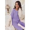 image:imageEkouaer Pajamas Set for Women Soft Comfy Pjs Sets Long Sleeve Sleepwear Loungewear SXXLLilac