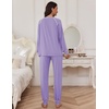 image:imageEkouaer Pajamas Set for Women Soft Comfy Pjs Sets Long Sleeve Sleepwear Loungewear SXXLLilac