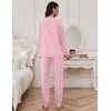 image:imageEkouaer Pajamas Set for Women Soft Comfy Pjs Sets Long Sleeve Sleepwear Loungewear SXXLMoon Teddy