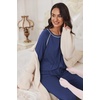 image:imageEkouaer Pajamas Set for Women Soft Comfy Pjs Sets Long Sleeve Sleepwear Loungewear SXXLNavy