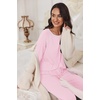 image:imageEkouaer Pajamas Set for Women Soft Comfy Pjs Sets Long Sleeve Sleepwear Loungewear SXXLPink